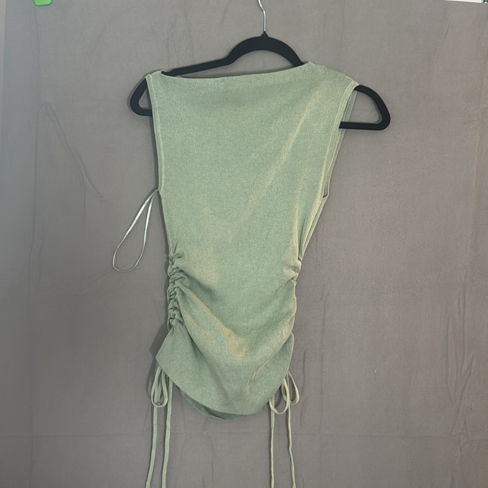 Lioness Light Green Ruched Top (maybe a mini dress?) - Picture 4 of 4